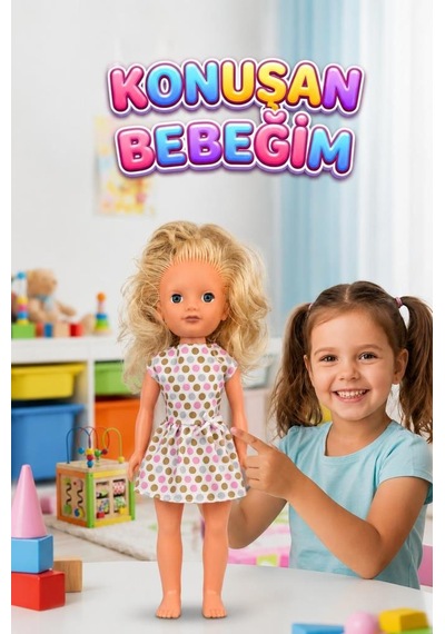 Alya Türkçe Konuşan Etkileşimli Eğitici Oyuncak Bebek 40 Cm Kafası Ve Kolları Et Bebek 90391678