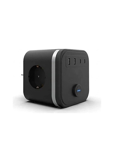 Termal Akım Korumalı Isıya Dalı 3 Lü Duvar Tipi Priz 2x Usb 2x Typce 3680 W