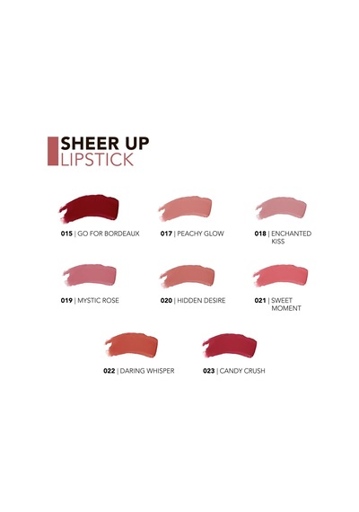 Nemlendirici Parlak Ruj- Sheer Up Lipstick- 018 Enchanted Kiss- 8682536097864 Çok Renkli