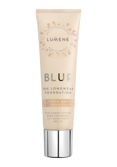 Lumene Blur 16h Longwear Foundation Spf15 16 Saat Kalıcı Fondöten Spf15 Fresh Apricot Sku: Smg8690010495792