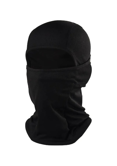 Gampus Motor Bisiklet Scotter Sürücüleri İçin Kask Altı Kafa Bandı Maskesi Kafadan Kaymayan Rüzgar Önleyici Siyah