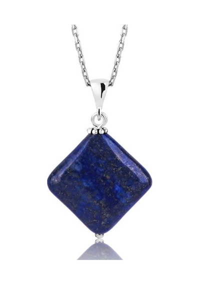 Gümüş Lapis Doğal Taş Kolye (551161510)