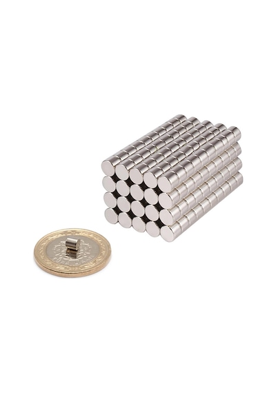 Çap 2 Mm X Kalınlık 2 Mm Neodyum Mıknatıs - 25 Adet