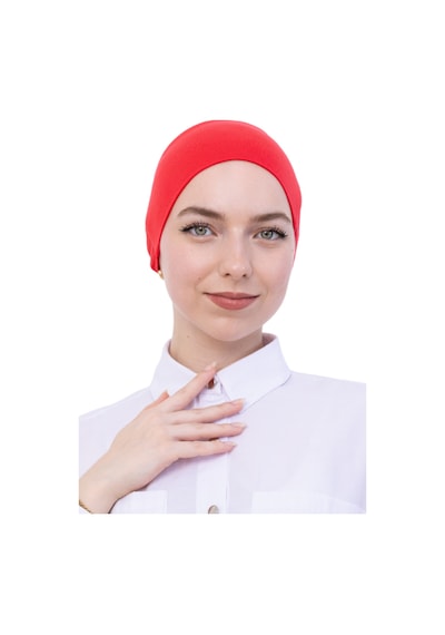 Modish Group Pratik Bone Pamuklu Tesettür İç Bone, Başörtüsü İçin Hazır Viskon Şapka, Namaz Günlük Kullanım İçin Pembe