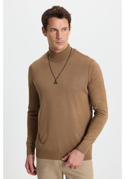 Tudors Erkek Standart Fit Normal Kesim Yarım Balıkçı Yaka Düz Koyu Vizon Triko Kazak-39409 Koyu Vizon Tudors Erkek Standart Fit Normal Kesim Yarım Balıkçı Yaka Düz Koyu Vizon Triko Kazak-39409 Koyu Vizon