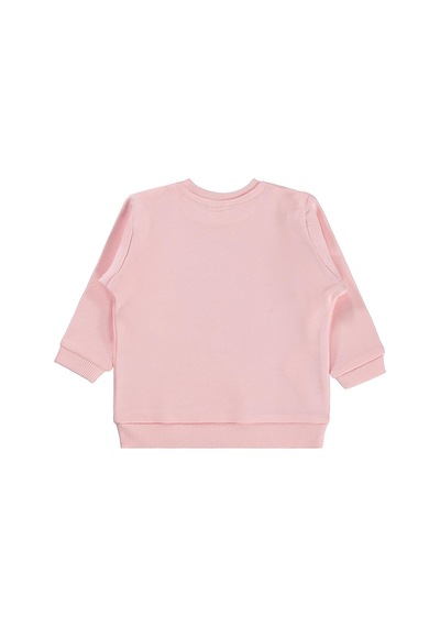 Civil Baby Need More Sleep Baskılı 6-18 Ay Sweatshirt - Pudra Somon