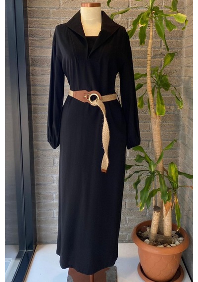 Hy2005 Hukka Elbise Siyah