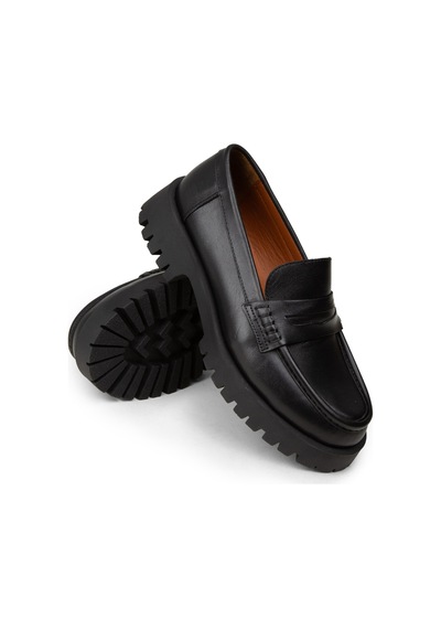 Deery Kadın Hakiki Deri Siyah Loafer Ayakkabı - 02034zsyhc02
