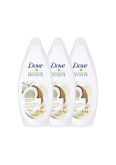 Nemlendirici Hindistan Cevizi Yaği & Badem Sütü Özü Duş Jeli 500 Ml X 3 Adet Diğer