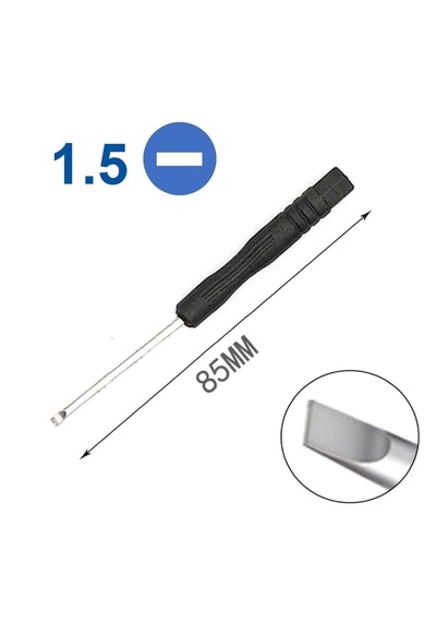 2 Adet Mini En Küçük Düz Tornavida 2mm Saatçi Telefoncu Elektronikçi Otomotiv Araba Tamir Vs.