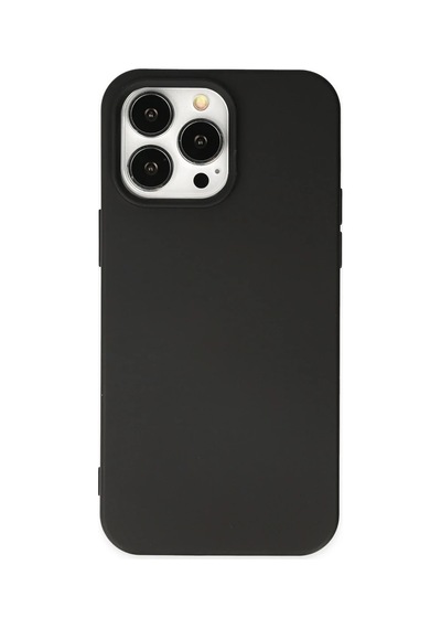 Apple Uyumlu iPhone 15 Pro Kılıf Nano İçi Kadife Silikon - Siyah 0.2M-Çok Renkli