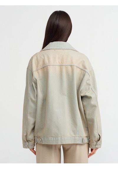 Dilvin Oversize Tint Yıkama Denim Mont Tint