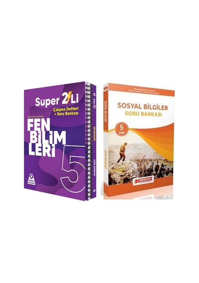 Örnek 5. Sınıf Süper İkili Fen Bilimleri Seti Ve Referans Sosyal Bilgiler Soru Bankası 2 Kitap