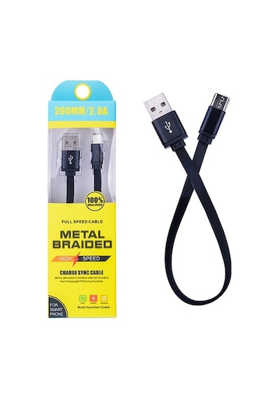 Android Micro 2A 20Mm Kısa Yumuşak Dokulu Renkli Usb Kablo (174529650)
