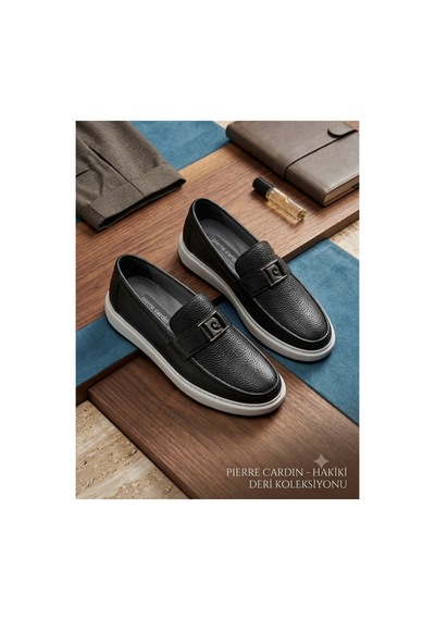 Pierre Cardin Erkek Siyah Hakiki Deri Loafer Günlük Ayakkabı Kalın Taban Hafif Özel Seri Tarz Model Pierre Cardin Erkek Siyah Hakiki Deri Loafer Günlük Ayakkabı Kalın Taban Hafif Özel Seri Tarz Model