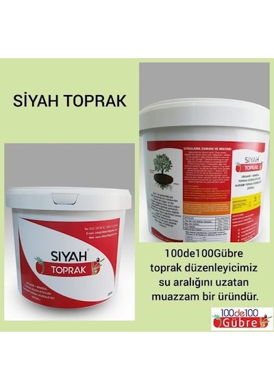 Siyah Toprak Düzenleyici Orgomineral Gübre 20 KG Kova