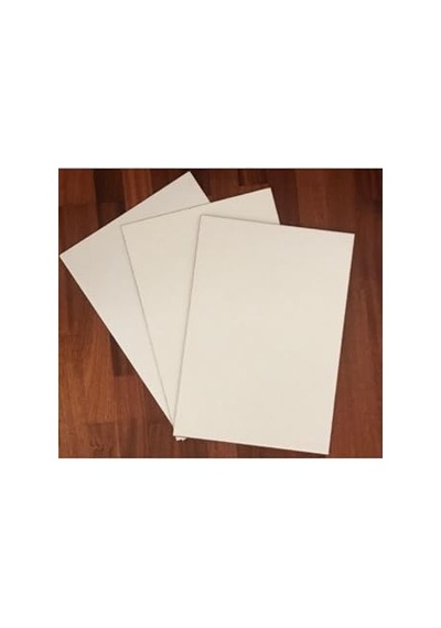 Mobilreyon - 2 Adet Beyaz Mdf Duralit 3 Mm, 35x50 Cm Resim Kağıdı Ölçüsü ,bir Tarafı Beyaz Boyalı