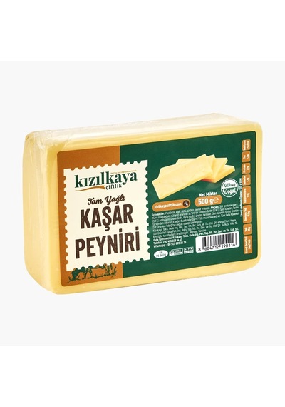 Kızılkaya Çiftlik Kaşar Peyniri 500 G