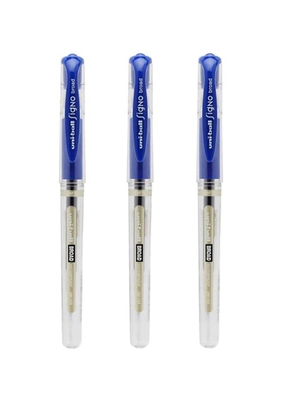 Uni-ball Uniball Um-153 Signo Broad 1.0 Mm Imza Kalemi Mavi - 3 Adet Genel