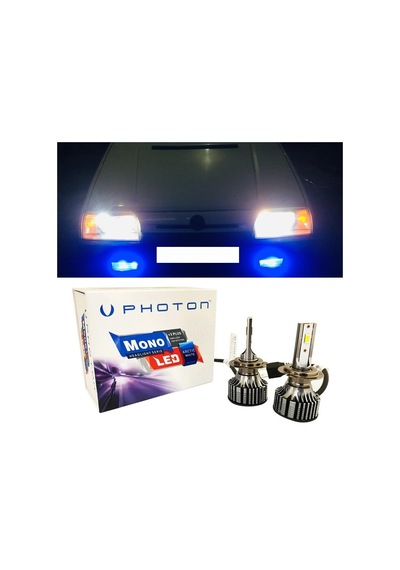 Skoda Favorit Led Xenon Uzun+kısa Far Ampulü H4 Mono Yeni Seri Beyaz