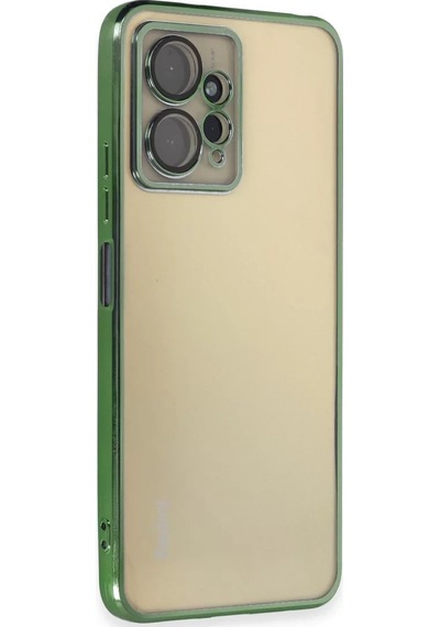 Newface Xiaomi Redmi Note 12 4g Kılıf Razer Lensli Silikon - Yeşil