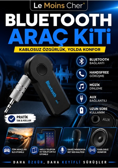 Bentley Mulsanne Kablosuz Bluetooth Araç Kiti Aux Bağlantılı Handsfree Adaptör