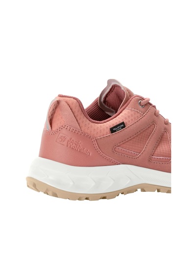 Jack Wolfskin 4051341 2800 Woodland 2 Texapore Low W Outdoor Ayakkabı Pembe Beyaz Pembe Beyaz