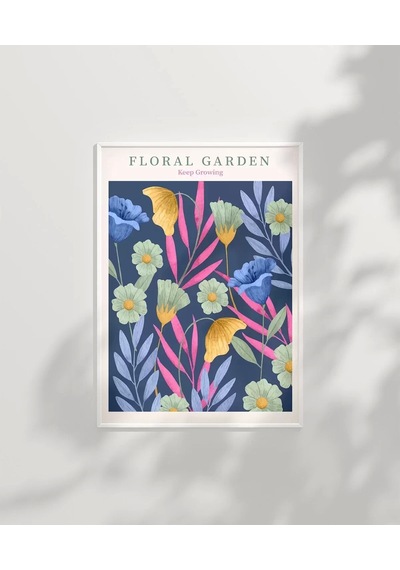Çerçevesiz Poster Floral Rüyalar