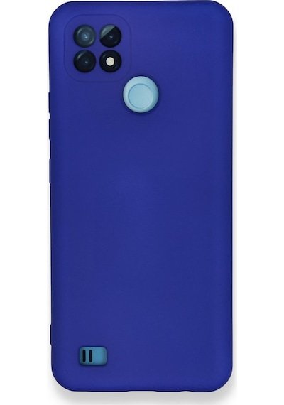 Nettech Realme C21 Uyumlu Nano Arka Koruma Kılıf - Mavi Mavi