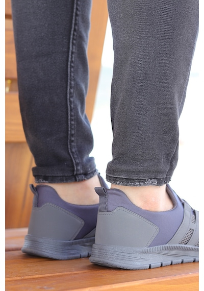 Vojo Huboss Rahat Taban Bağcıksız Erkek Spor Ayakkabı 267800001860 6 Gri Gri