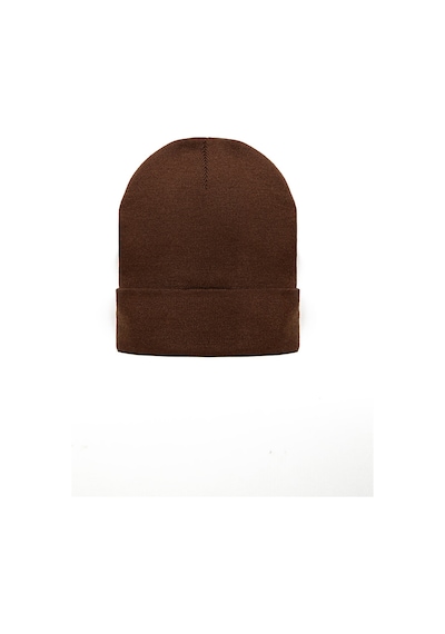 Ucla Lanıta Kahve Bere Nakışlı - Unisex Bere Kahve