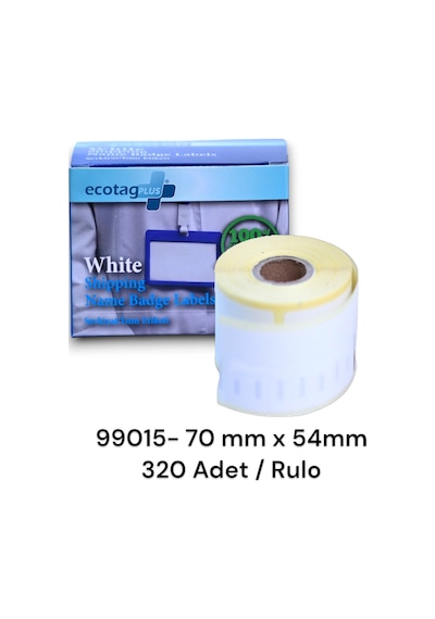 Ecotagplus Muadil Dymo Lw Etiket 70 MM X 54 MM - Beyaz-320 Adet
