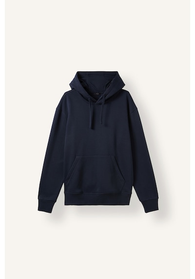 Defacto Regular Fit Kapüşonlu İçi Yumuşak Tüylü Kanguru Cepli Basic Sweatshirt X8283az26aunv146 Lacivert-nv146
