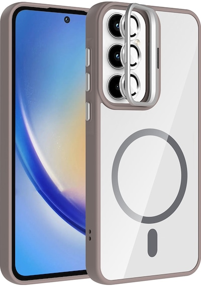 Nihcase Samsung Uyumlu Galaxy A35 Kılıf Etro Standlı Lens  Kapak