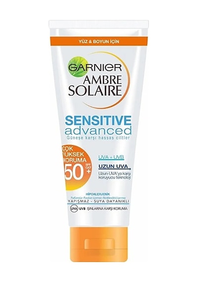 Ambre Solaire Sensitive Expert+ Güneşe Karşı Hassas Ciltler İçin Spf50+ Güneş Koruyucu Jel Krem 50 Ml