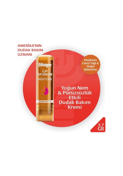 Lip Infusion Restore - Yoğun Nem, Yumuşaklık Ve Pürüzsüzlük Etkili Yenileyici Dudak Kremi- 3.7gr
