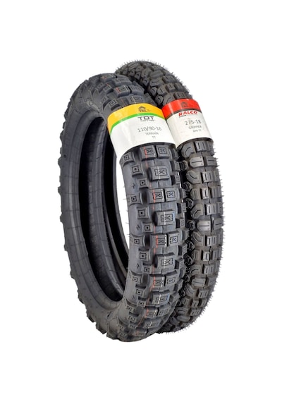 Set 110/90-16 Tt Ve 275-18 Tt Motosiklet Lastikleri