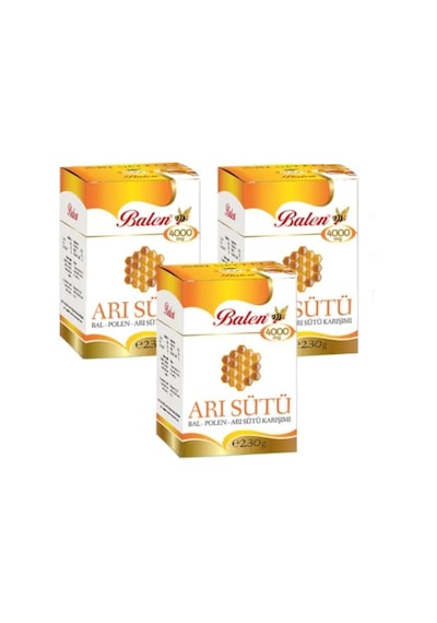 Balen 4000 MG Arı Sütü Bal Polen Karışımı 3 x 230 G