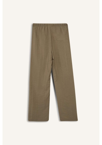 DeFacto Kız Çocuk Beli Lastikli Düz Paça Paraşüt Pantolon D7605A825SMKH465 Haki