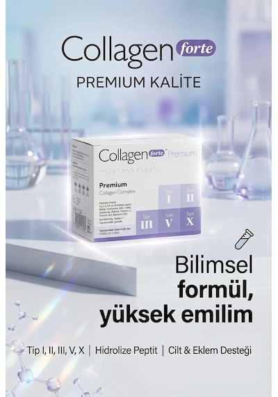 Collagen Forte Platinum Tip 1,2,3,5 Ve Tip 10 Kolajen 90 Tablet