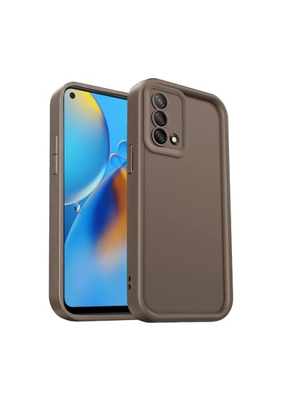 Newface Oppo A74 4g Kılıf Viera Silikon - Kahverengi