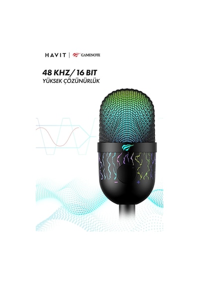 Havit Gamenote GK52 RGB Profesyonel Oyuncu Yayıncı Mikrofonu