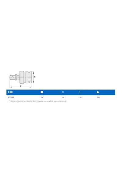 Unior 232.6 Havalı Lokma Mafsal 3/4''