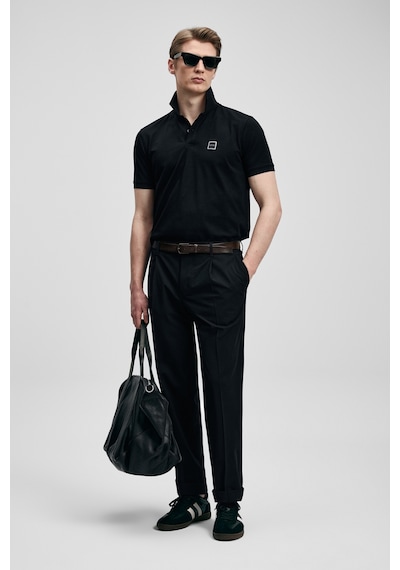 Lufian Carter Smart Erkek Polo T-shirt 111040233 Siyah