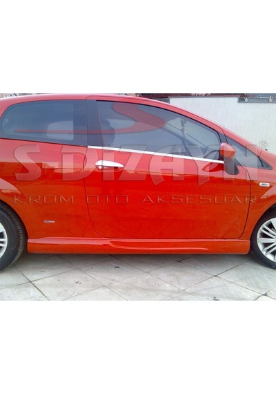 S-Dizayn  Fiat Grande Punto Krom Cam Çıtası 2 Prç 2006 Üzeri