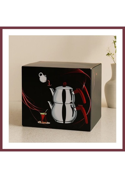 Storeşahin Paslanmaz Çelik Çaydanlık Seti 1l + 2l Küre Model Shn0720