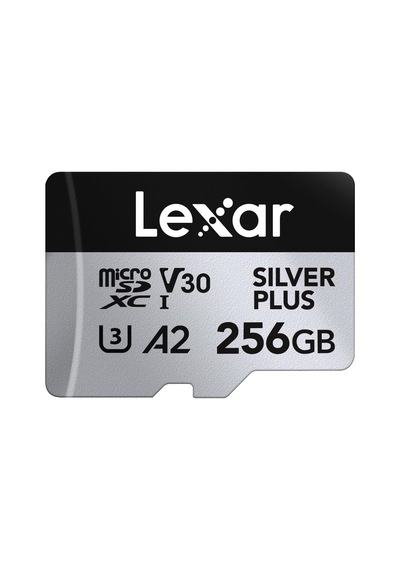 Silver Plus Micro Sd Kart 256 Gb, 205 Mb/s'ye Kadar Okuma Hızı, 150 Mb/s Yazma Hızı, Sd Adaptörlü Hafıza Kartı Micro Sd, Uhs-ı, A2, U3, V30, Sınıf 10, 4k Uhd Microsdxc