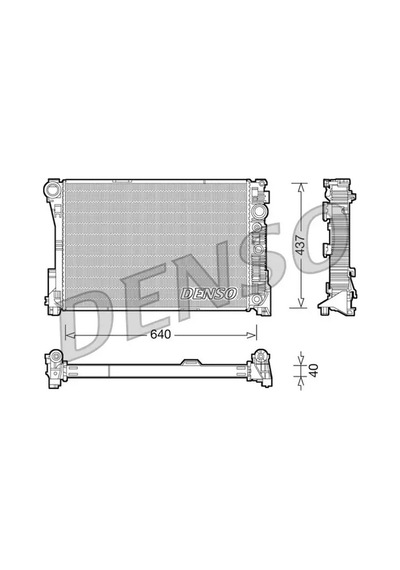 Mercedes E350 C207 Motor Radyatoru 2009-2011 Denso Drm17046