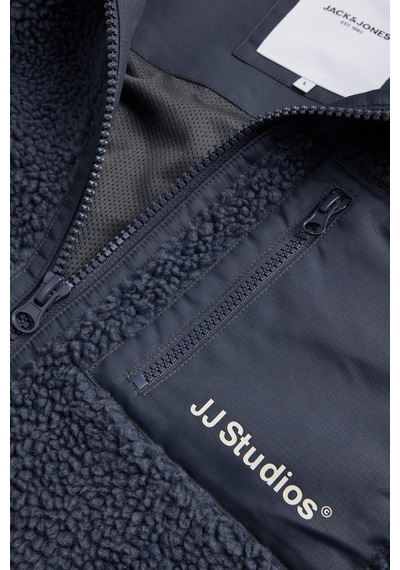 Jack & Jones Jjesoho Erkek Teddy Peluş Ceket Günlük Rahat Lacivert