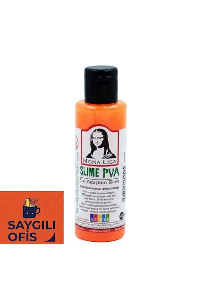 Südor Mona Lısa Sıvı Yapıştırıcı Slıme 70 Ml. Fosforlu Pembe Turuncu
